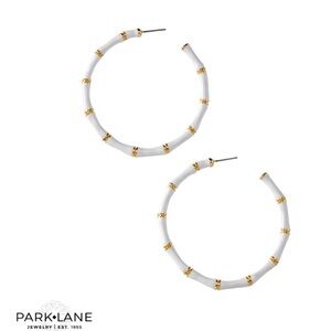🌟HostPick 🌟Park Lane Kimono Earrings, White/Gold